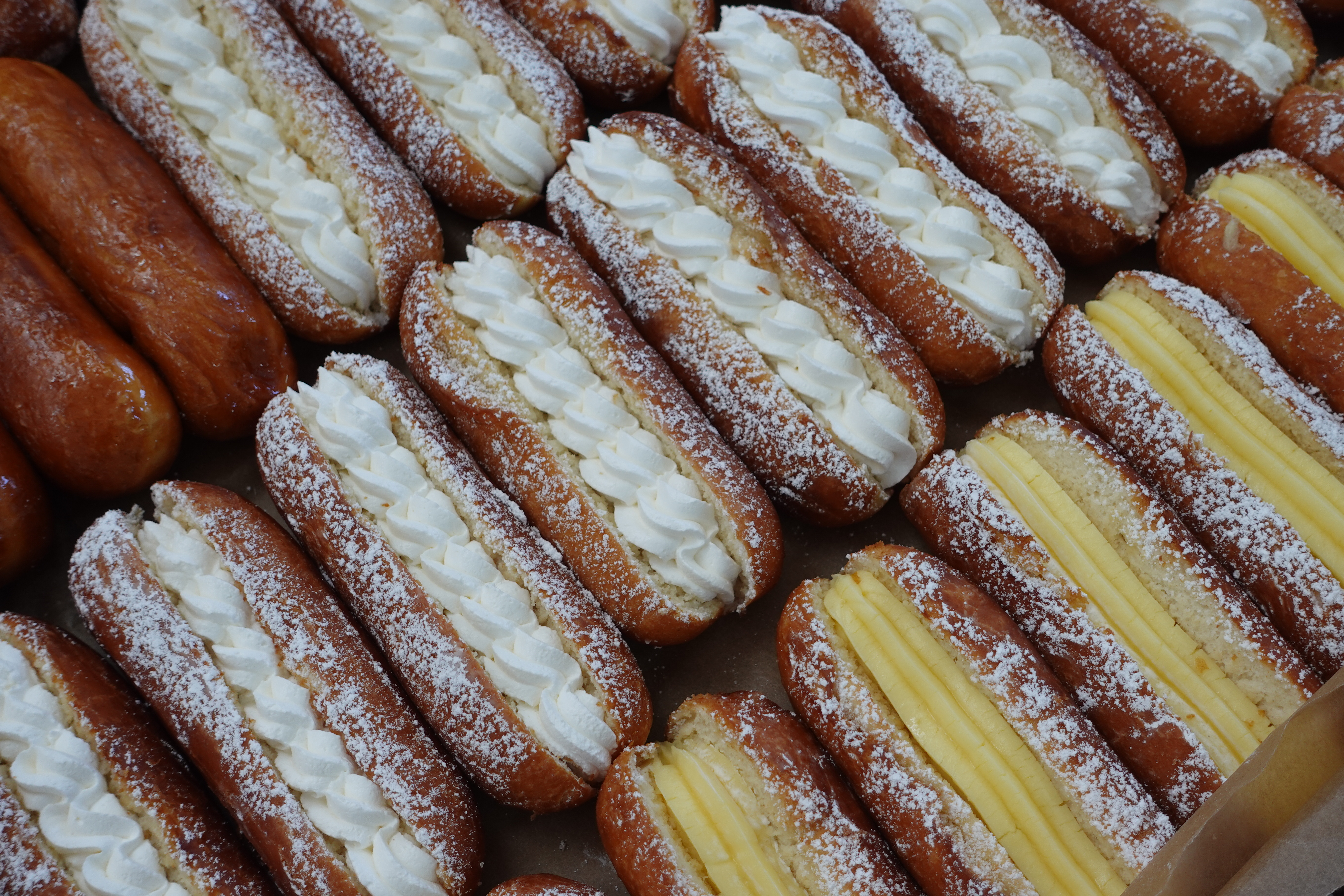 Cream and Custard Buns
